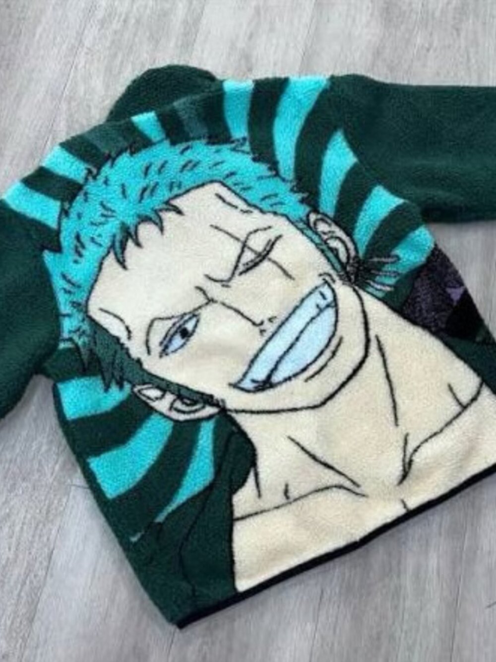 Sold Out One Piece Roronoa Zoro Hypland Fleece Anime Jacket, Large
